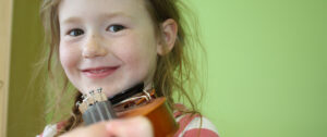 A violin under the roof