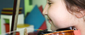 A violin under the roof